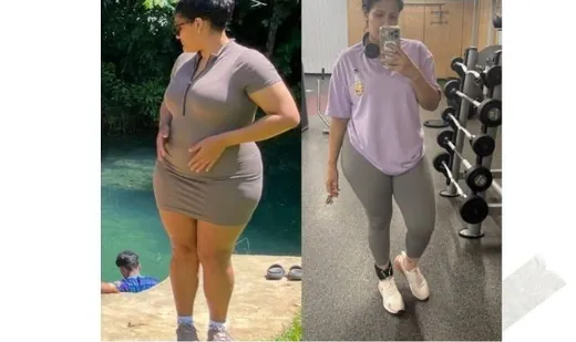 Transformación de una clienta, cambio de talla de ropa